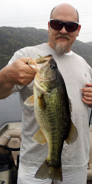 Alan with a good Lake Austin bass