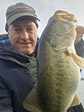 Bass caught on Canyon Lake with Texas Hawgs