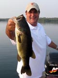 Largemouth bass caught on Lake Bastrop