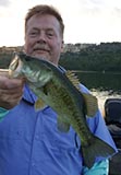 Largemouth bass caught on Lake Marble Falls