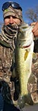 Bass caught on Lake Marble Falls with Texas Hawgs