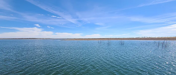 Lake O.H. Ivie bass fishing with Texas Hawgs