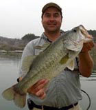 Largemouth bass caught on Stillhouse Hollow