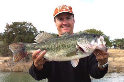 Seven pound largemouth bass from Lake Travis, December 2004